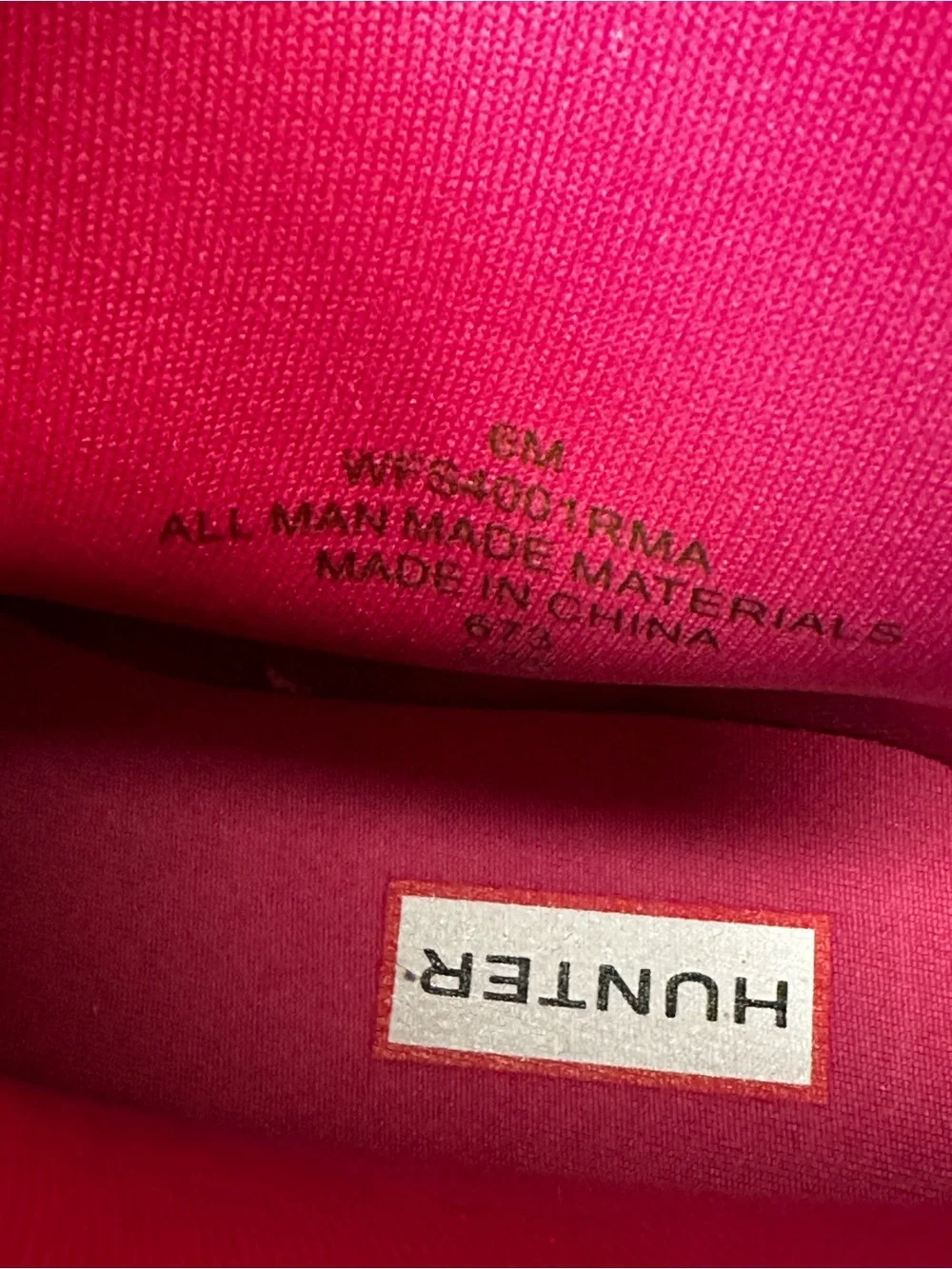 Hunter original play short waterproof rain boot pink NWOT